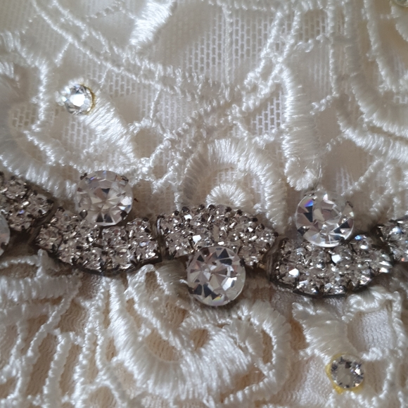 Designer Customized Baptism dress with swarovski - Picture 3 of 5
